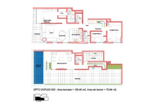 Planos Departamento 502 - Duplex - Proyecto Brisas II