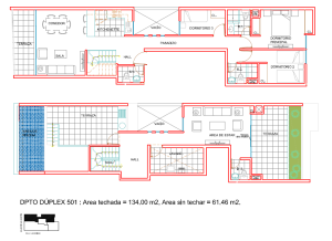Planos Departamento 501 - Duplex - Proyecto Brisas II