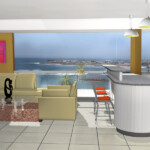 Edificio Las Brisas de San Bartolo - Sala/Comedor Modelo 3d - Sala Comedor Cocina - Edificio Las Brisas